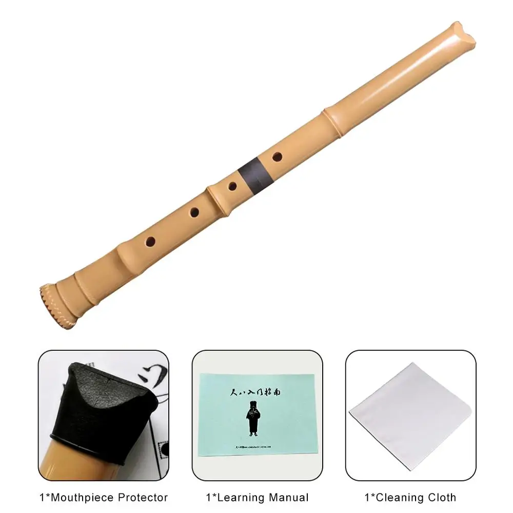 Plastic Abs Shakuhachi Flute Japanese Musical Instruments Woodwind Instrument For Speciality Professional D Key 5 Holes