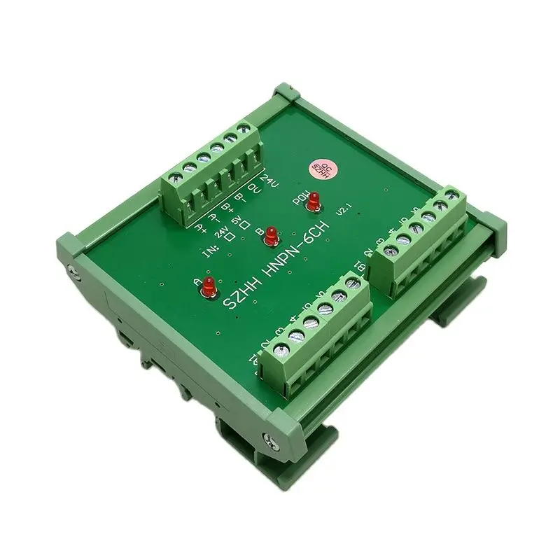 

HNPN-6CH pulse distributor 1 group in 6 group out A set of signals drives multiple servos or steps simultaneously