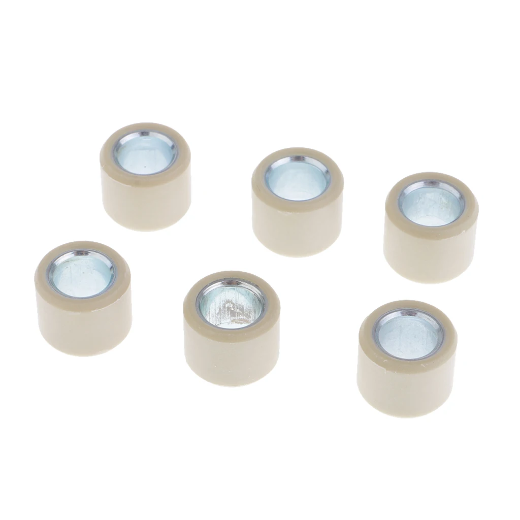 6 Pieces Variator Rollers Roller Weights 6.5g 16x13 For GY6 50CC 80CC Engine Scooter