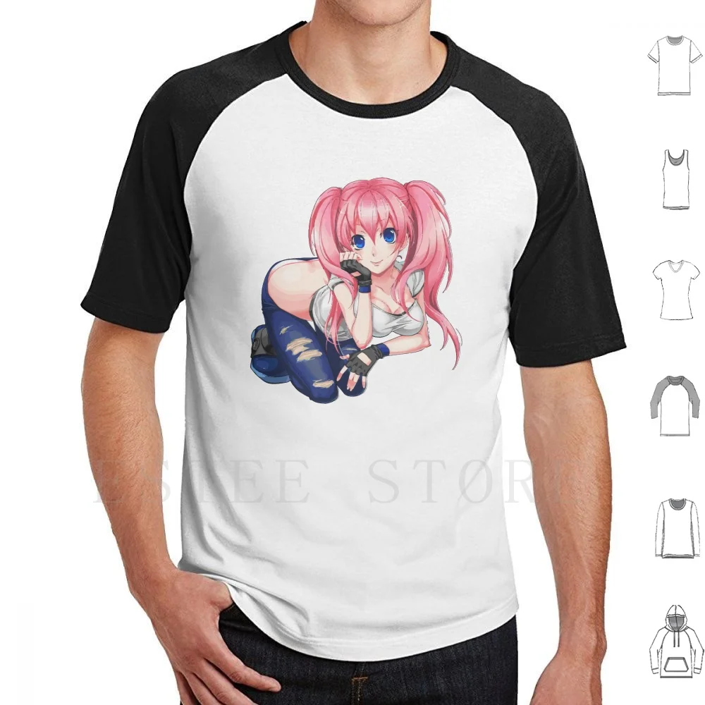 Lezhin Thick T Shirt Cotton Men DIY Print Hentai Thigh Highs Sexy Chuby Kawaii Senpai Boku Akademia Anime Manga