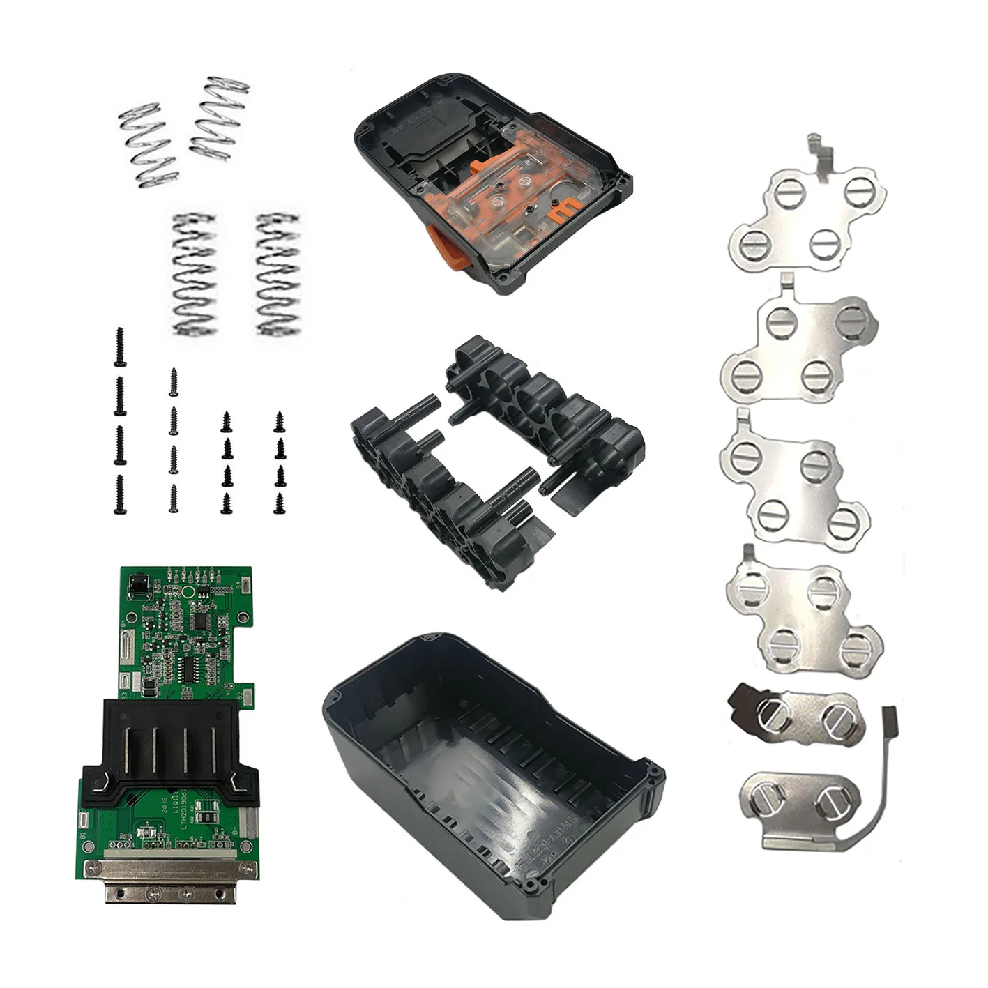 Dawupine Li-ion obudowa baterii ładowanie obwód ochronny skrzynka etykiet dla AEG RIDGID 18V 3.0Ah 9.0Ah LED wskaźnik poziomu baterii