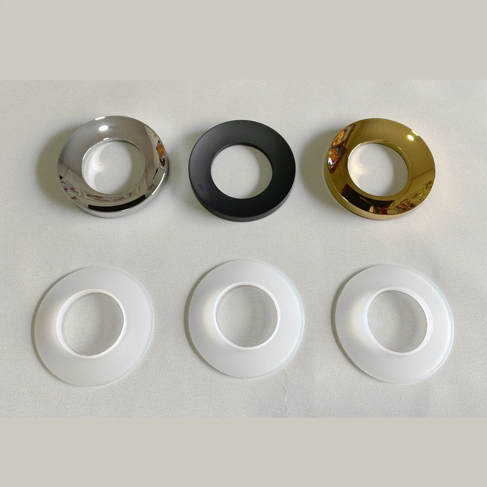 Bathroom Sink Vessel Mounting Ring For Glass Basin Fixture Black Chrome Pad Mounting Ring Sink Pop Up Avaliable Home Renovation