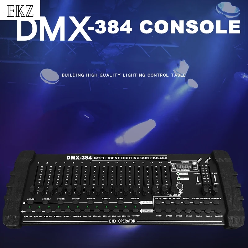 

DMX 384 Console Light Console DMX512 Console Stage Moving Head Light Controller Speed Light Console With Voice Control