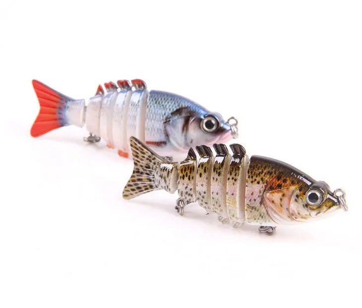 New multi-section fish lures bait 9.5cm 11g fishing bait fishing boat dedicated  6 sections carp bait