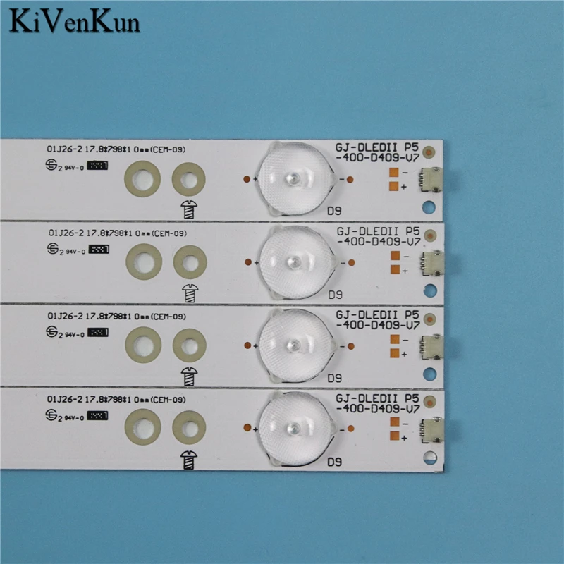 LED Backlight Strips For Philips 40PFH5300/88 40PFH4319/88 40PFH5500/88 Bars GJ-DLEDII P5-400-D409-V7 Bands Rulers 2K15-D2P5-395