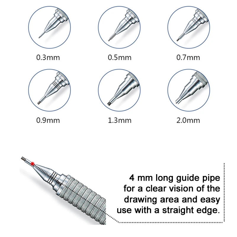 Germany STAEDTLER 925 25 Metal Mechanical Pencil 1.3mm Silver Professional Drafting Pencil 2.0mm Architecture Design Stationery