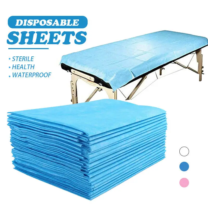 

100Pcs Disposable Sheets Breathable Salon For Massage Bed Table Cover Spa Non-woven 80x180cm/70x170cm