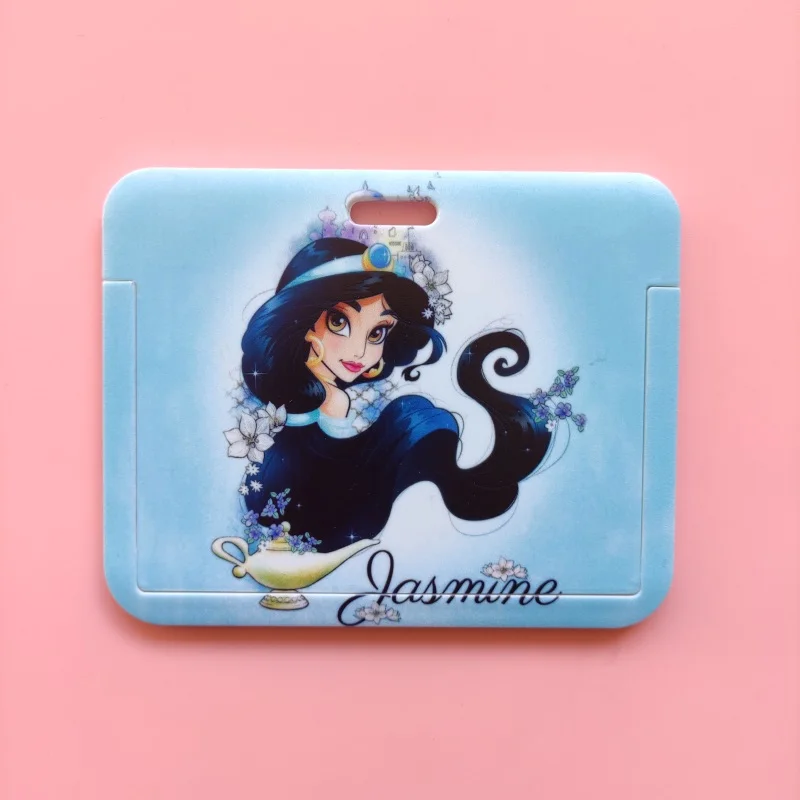 Disney Pincess Girls Women Name Card Cover Campus Card Bag Card Holder Id Card Case Horizontal Design