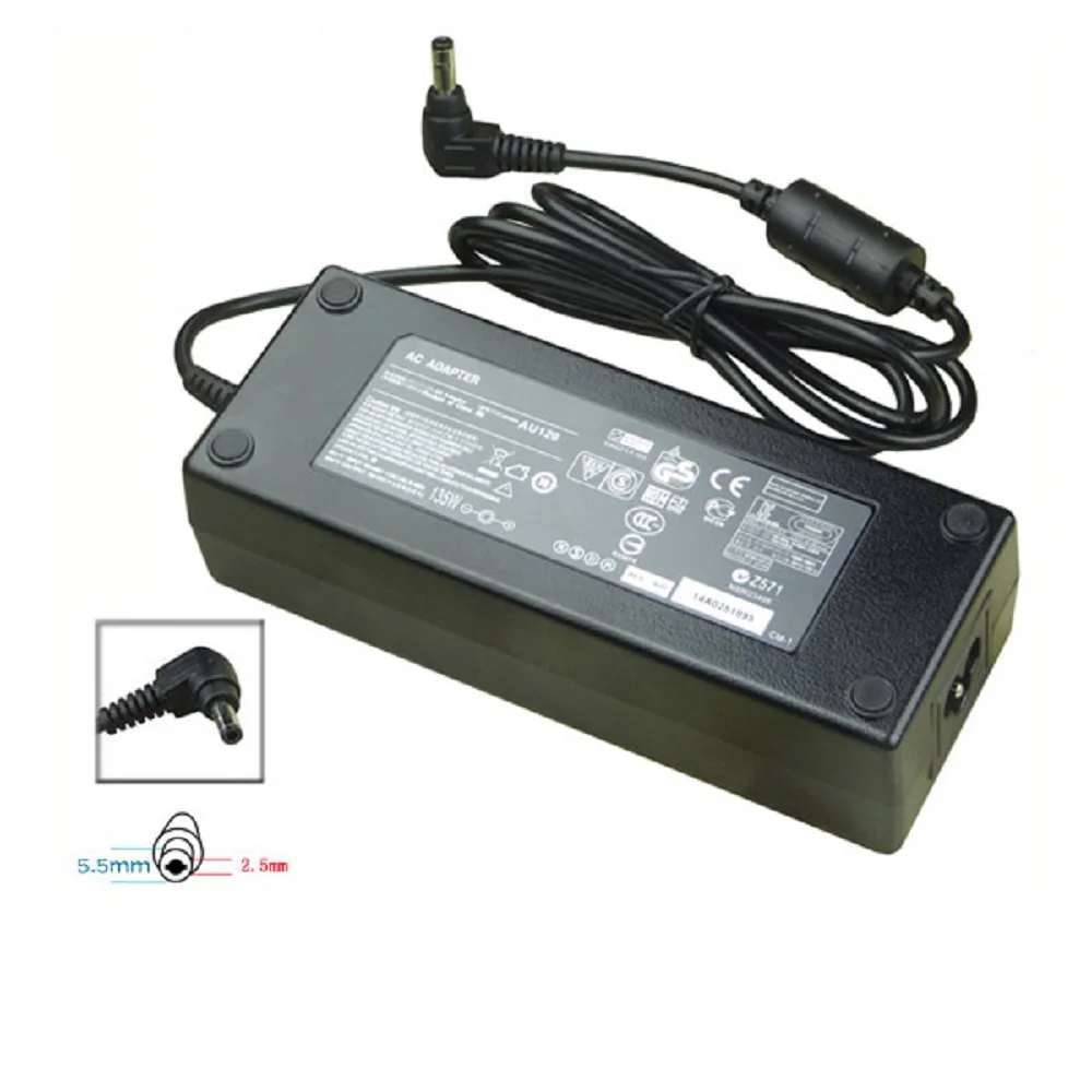 Imagem -02 - Carregador de Energia Adp180mb para Toshiba Asus Rog G75vw Gl502vt G750jmn Fx60v Gfx72 Gaming Portátil Adaptador 19.5v 9.23a 180w 5.5*2.5 mm