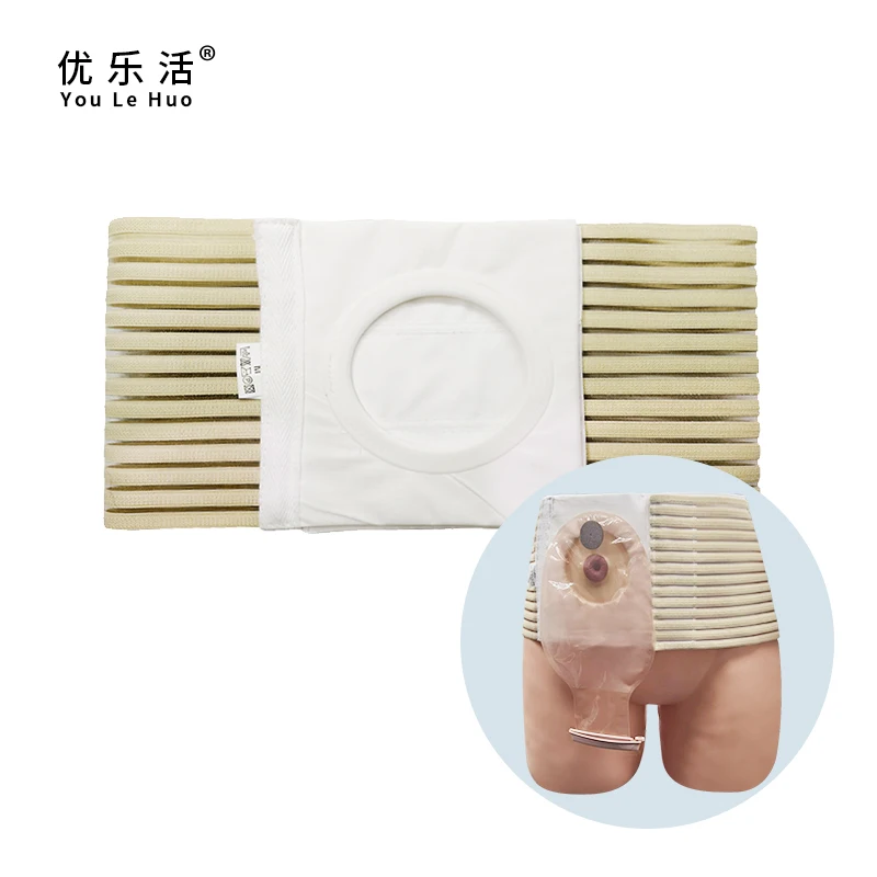 

Colostomy Abdominal Belt Size S-XL Elastic Belts for Stoma Fixed Ostomy Bags Assistance Hole Dia 8cm Elastic Breathable