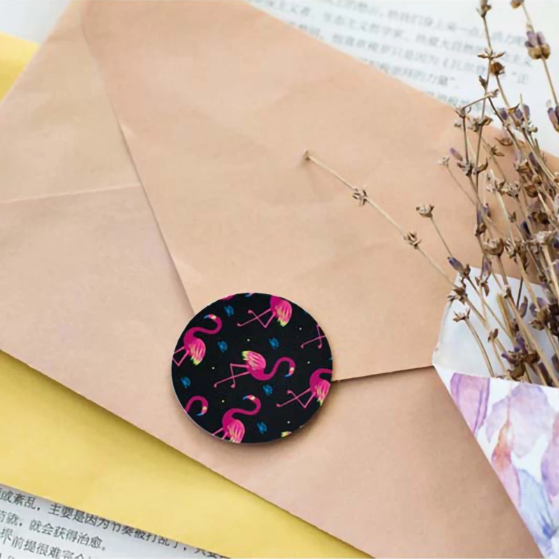 45 sztuk/zestaw Flamingo papierowa naklejka dla majsterkowiczów prezent Craft etykieta dekoracje na imprezę urodzinową Cartoon materiały do ​​scrapbookingu dla dzieci