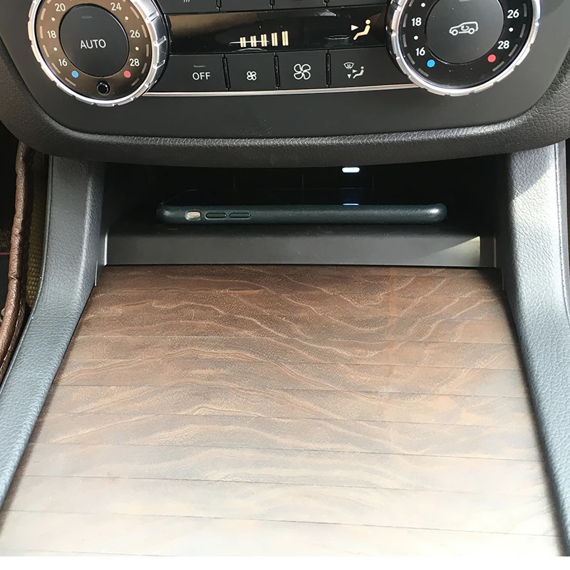 for mercedes GLE QI wireless charger 2014-2018 GLS ML GL mobile phone fast charging adaptor 10W plate accessories w166 charging
