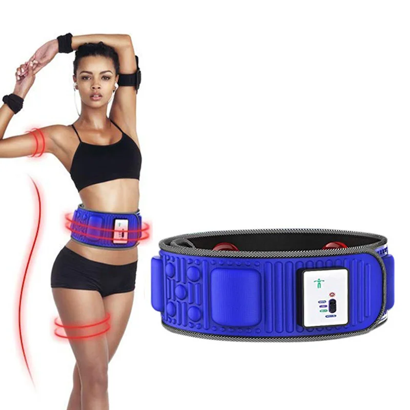 Cinturón adelgazante con imán vibratorio eléctrico para hombre y mujer, máquina para hacer ejercicio de Abdomen, cintura, pierna y vientre, quema de grasa, 5 motores, pérdida de peso