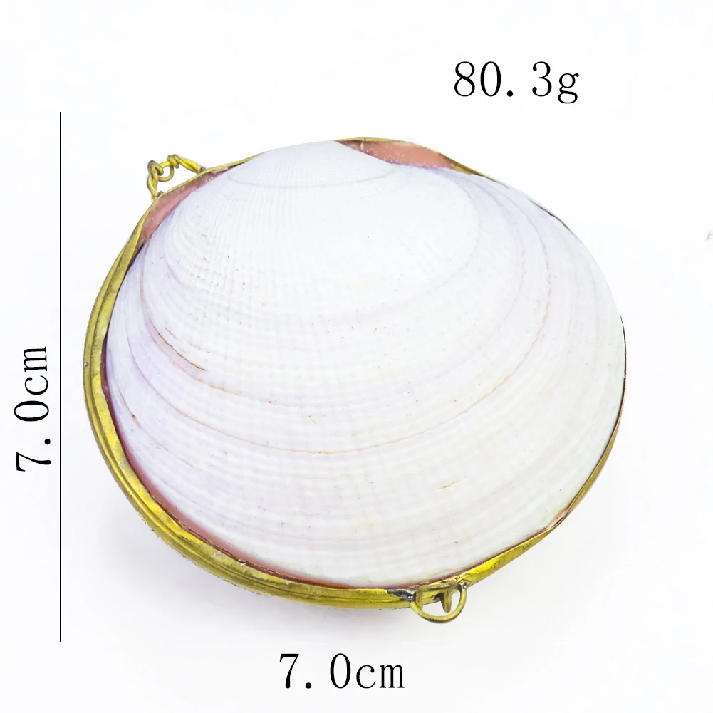 Natural Clam Shell Jewelry Organizer Box Storage Case Ring Earring Necklace Display Container Sundries Gift Wedding Ring Case