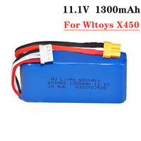 3s lipo battery 11.1V 1300mAh Lipo Battery For XK X450 FPV RC Drone Spare Part 11.1v Rechargeable Batteries XT30 For Wltoys X450