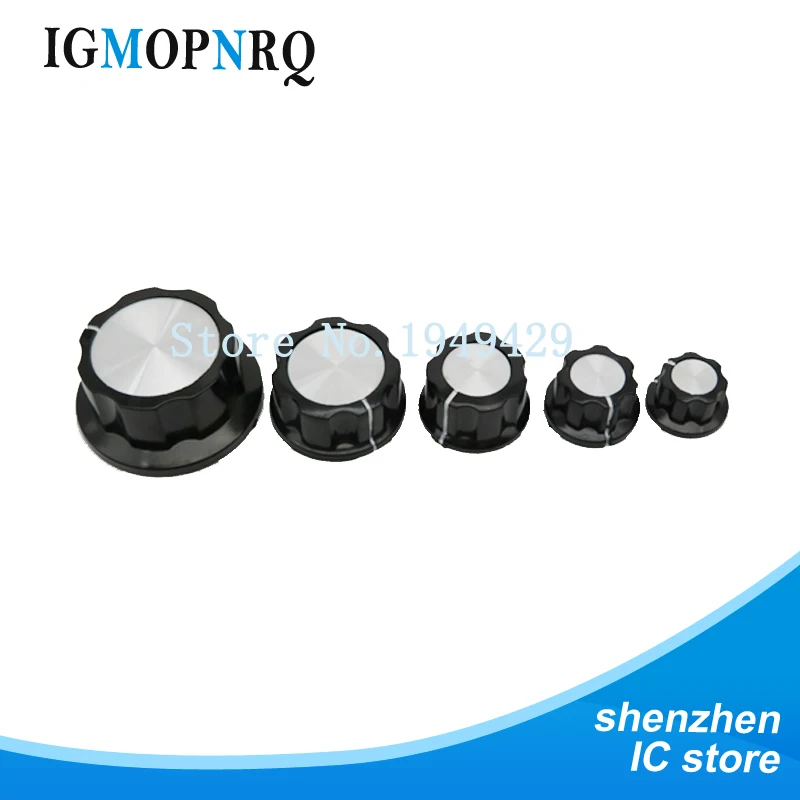 5Pcs MF-A01 MF-A02 MF-A03 MF-A04 MF-A05 Potentiometer Knob WH118/WX050 Rotary Switch Electronic 6mm