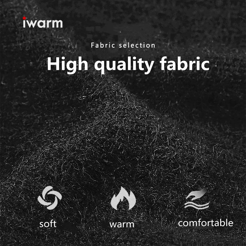 iwarm Autumn And Winter Knitted Warm Gloves Men Business High Quality Keep Warm Black Gloves Mittens