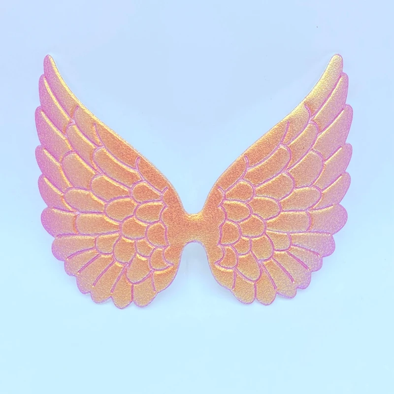 6Pcs 84*105mm Colorful Angel Wing Appliques Kid DIY Patch And Baby Headwere Accessorie