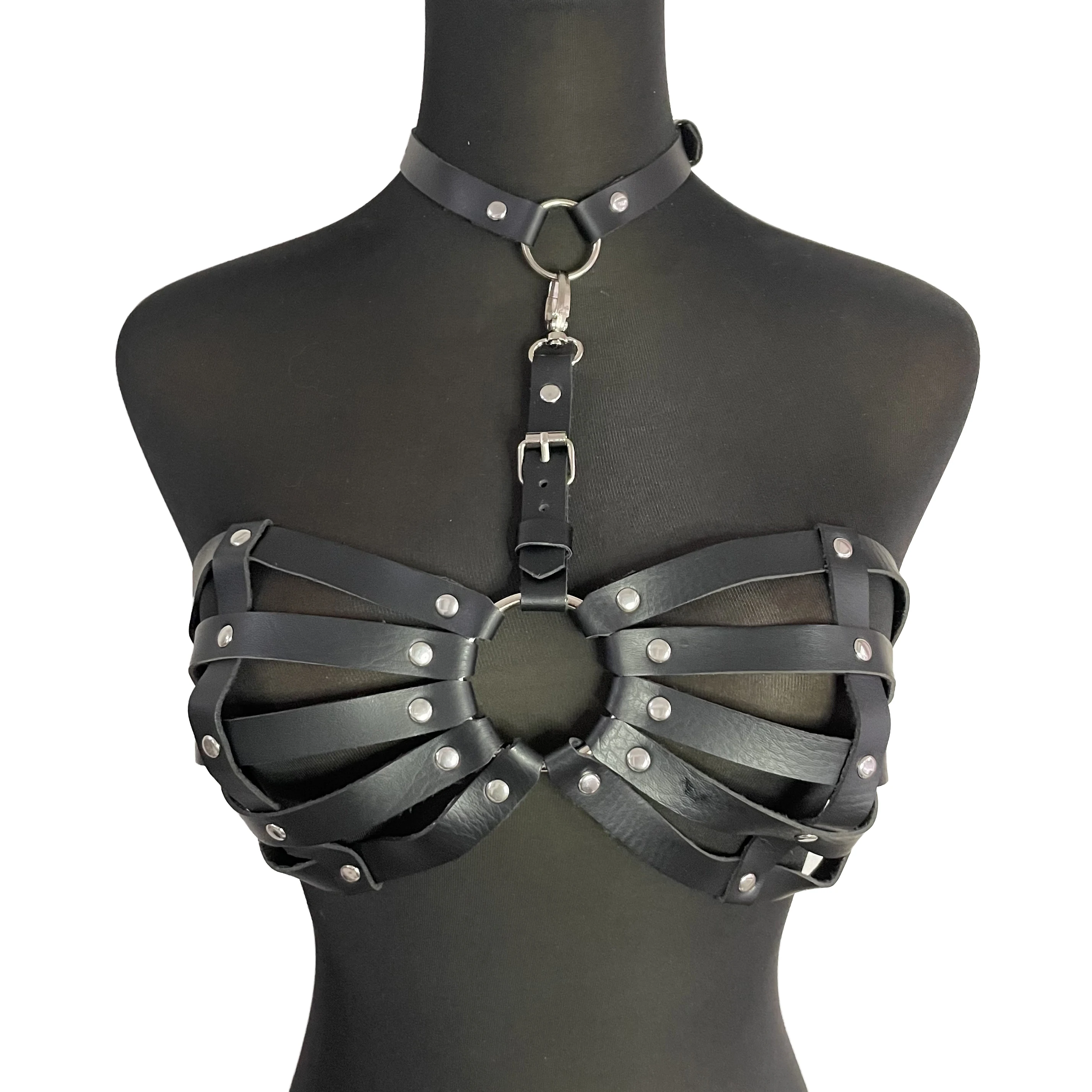 

Gothic Sexy Bdsm Erotic Suspender Leather Harness Woman Fashion Belt Chest Harness Top Bondage Cage Bra Garter Sword Belt