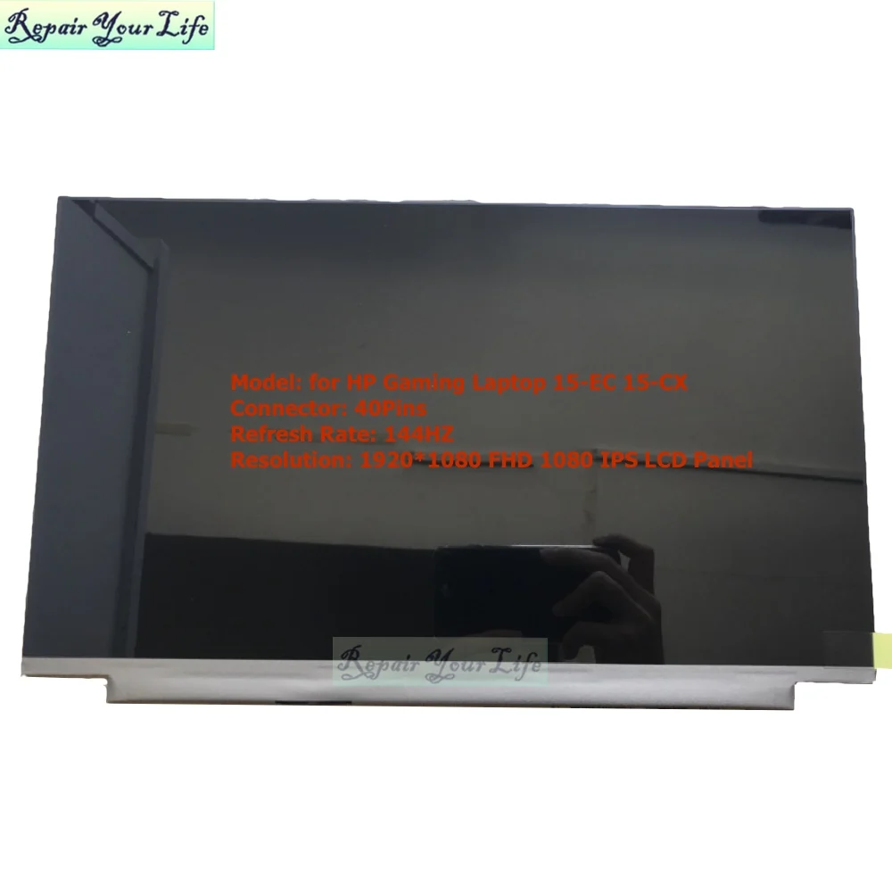 15.6 144HZ Laptop LCD Screen for HP Pavilion Gaming 15-ec 15-CX gtx1050 B156HAN08.2 B156HAN08.0 Display Matrix FHD 1080P 40PINS