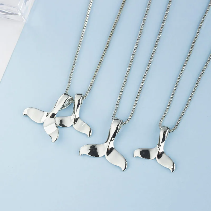 New Fishtail Necklace For Women Korean Version Of The Beautiful Mermaid Fishtail Clavicle Chain Necklaces Pendant Jewelry Gift