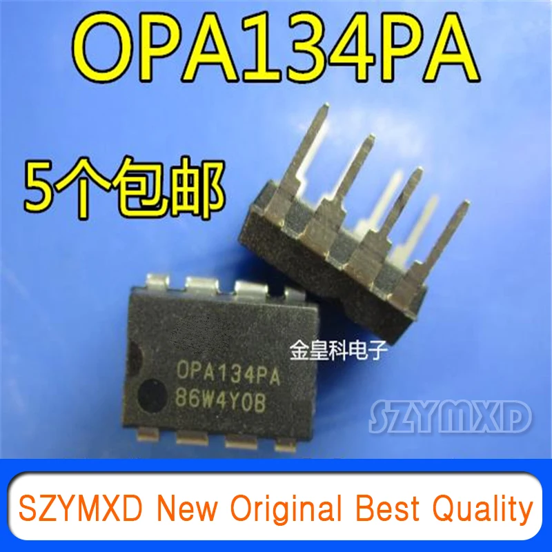 5Pcs/Lot New Original OPA134PA in-line DIP8 Single Operational Amplifier Chip In Stock