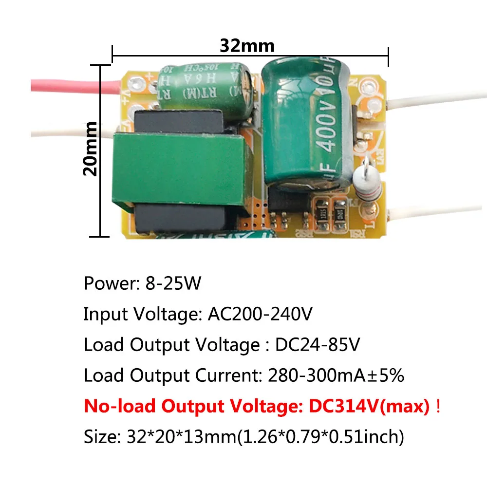 8W 18W 25W 36W 50W 300mA LED Driver 60W 80W 600mA Constant Current Light Transformer AC200-240V Power Adapter For LED Bulb DIY