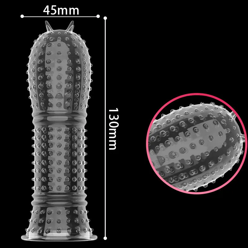 Sex Toys for Men Penise Enlargement Wolf Teeth Set Penis Set Crystal Suite Male Extended Delay Pointed Clitoris Massager Factory