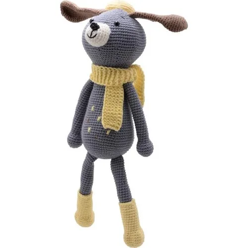 Amigurumi Organic Handmade Mesh Toy Cute Dog 35 cm