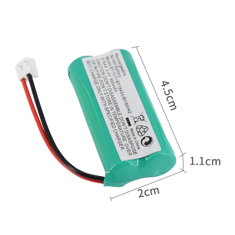 

PALO 2.4V 800mAh Ni-MH Cordless Phone Battery for Uniden BT-1011 BT-1018 BT101