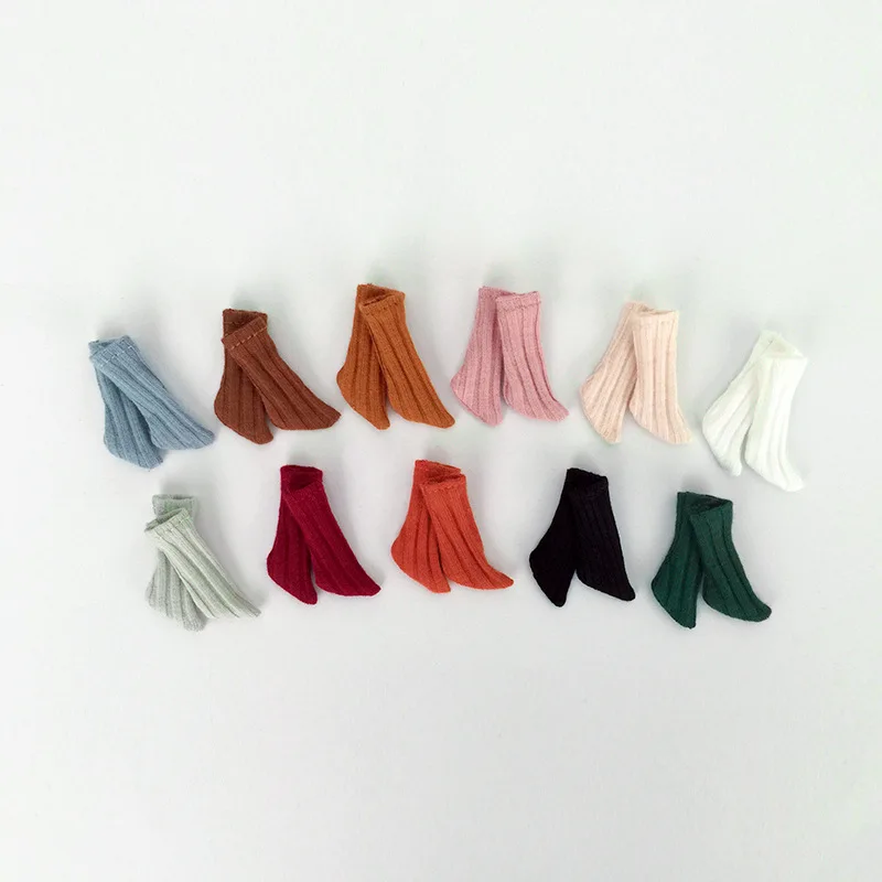 Ob11 socks Candy color spiral fashion socks for ddf gsc molly 1 / 12bjd doll obitsu 11 socks doll accessories