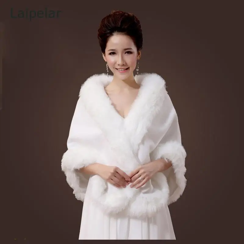 2020 Winter Women's Shawl Coat Solid Color Faux Fur Thickened Warm Short Fleece Cloakhigh Quality Artificial Rabbit Fur