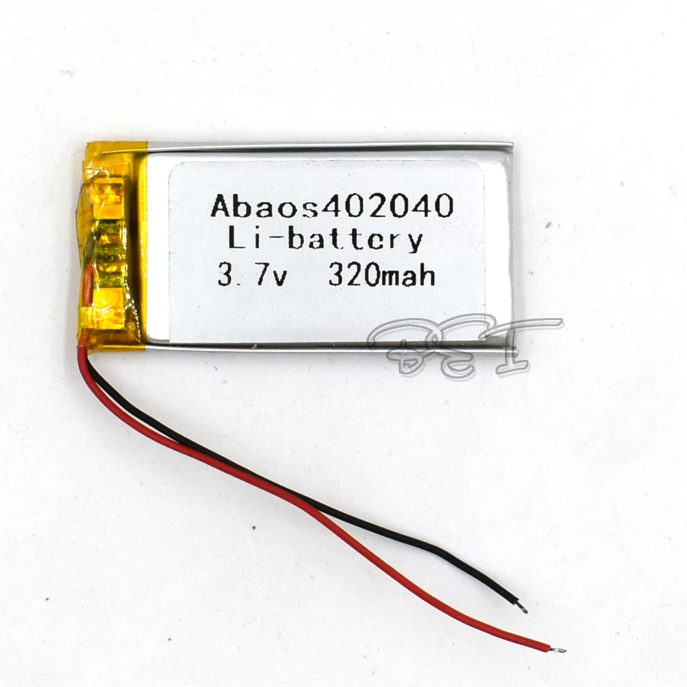 3.7V polymer lithium battery 402040 Rechargeable Li-ion Cell 320mAh For MP5 navigator GPS MP3 MP4 Ebook Speaker Camera