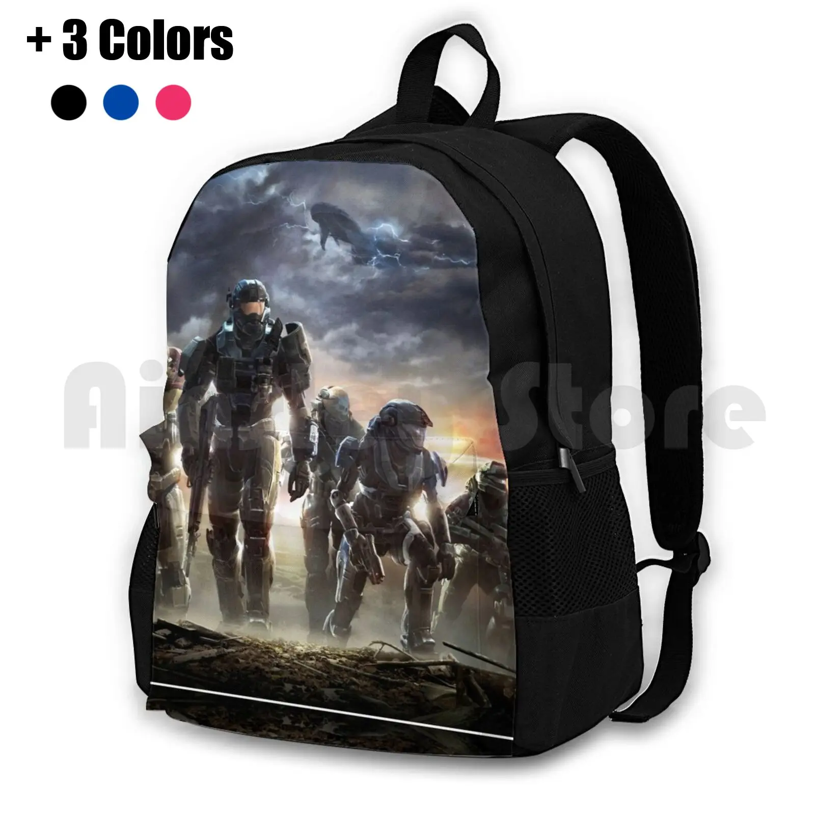 Remember Reach Outdoor Hiking Backpack Waterproof Camping Travel Unsc The Future Of Humanity Mayor League Gaming Mlg Is Coming