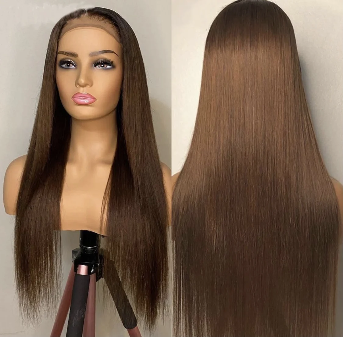 

Svipwig Brown Synthetic Lace Front Wig Realistic Looking Long Straight Lace Front Wig For Women Wigs