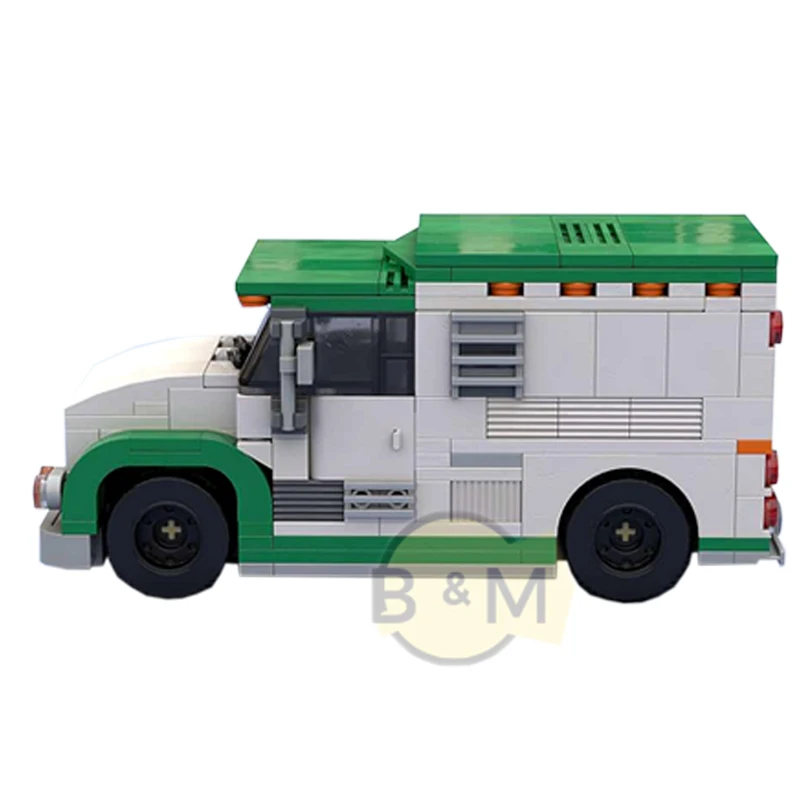 NEW 2021MOC Armored Cash Transport in minifig scale building model buiding kit block self-locking bricks children's holiday gift