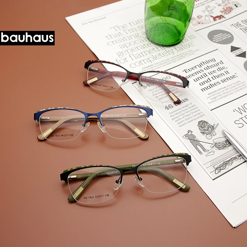 PA-1823 Vintage  Metal Glasses Frames Men Women Optical Fashion Computer Glasses