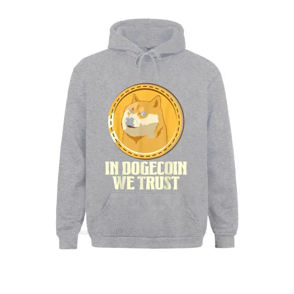 In Dogecoin We Trust Funny Crypto Cryptocurrency Hoodie Sweatshirts For Men England Style Hoodies 2021 Sportswears Birthday