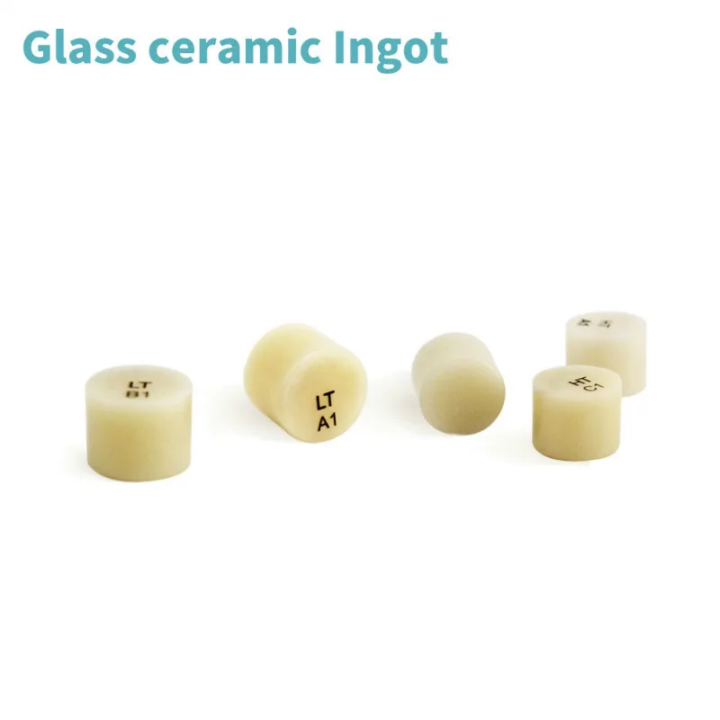 10 Pieces Glass Ceramic Ingots Dental Press Disilicate Lithium HT/LT