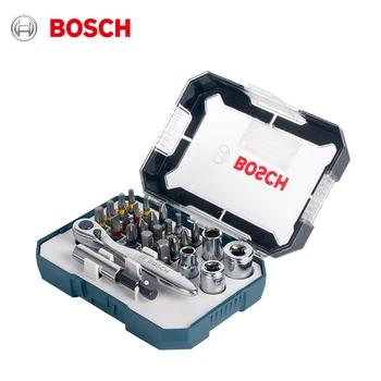Bosch Matkap Ucu 26 parçalı Tornavida Seti Elektrikli Tornavida için metal matkaplar Cırcır Anahtarı Tornavida