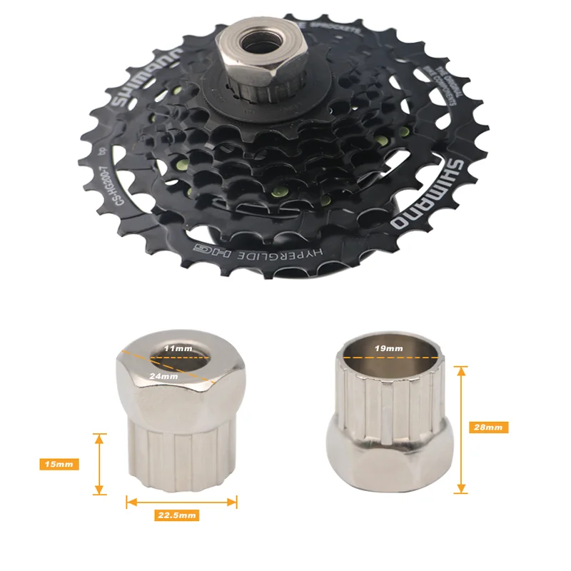 Bicycle Freewheel Sprocket Remover Bike Cassette Disassembly Tool For Cycling Freewheel MTB Rear Hub Cog Flywheel Repair Tools