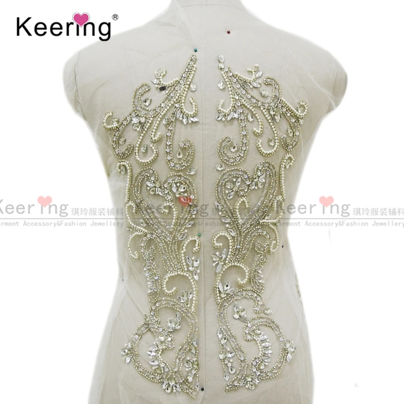 Rhinestone Applique for Dress Patch, Front and Back, Sexy, New Arrival WDP-144