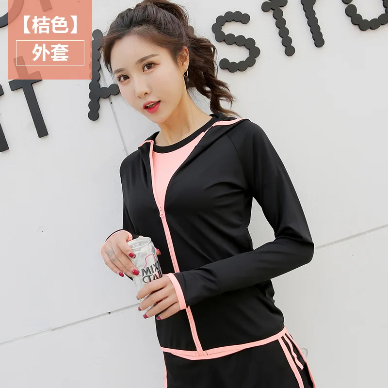 Women Hooded Caps Running Jackets Yoga Clothing Jogging Autumn/Winter Fitness Jacket Outdoor Gym Sportswear For Female wholesale