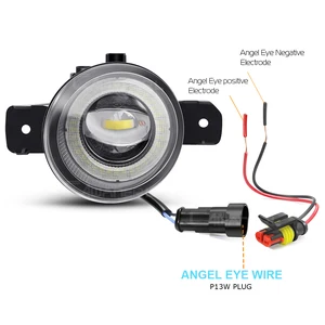 2 x Auto Nebellicht für Nissan Micra 4. März/IV (K13) Fließheck 2010-2018 30W Angel Eye Drl Zirkulationslicht H11 12 Hauptverkäufe Nissan March Mile Lighthouse - №8