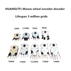 2Pcs HUANO 5/7/9/10/11/12.6/13/14MM Mouse Encoder suitable for solving the problems of various mouse wheel decoder accessories