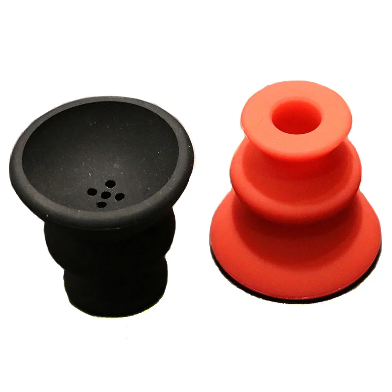 

Two Hookah Bowls As a Lot Silicone Shisha Head Chicha Accessories Narguile Cup Nargile Water Pipe Tool