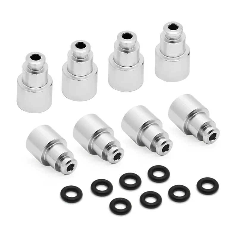 Pack of 8 Fuel Injectors top Hat for LS3 delphi 4.8 5.3 6.0 injector into a LS1 LS2 injector extender adapter