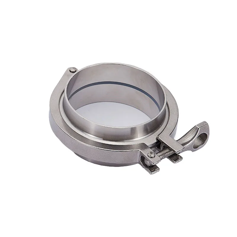 DN50 2" 304 Stainless Steel Sanitary Clamp Quick-connect Joint Sanitary Grade Chuck Quick-fit Joint Plumbing Pipe Ring Seal Set