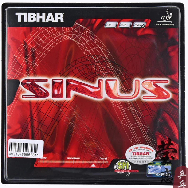 Tibhar table tennis rubber SINUS pimples in rubber for table tennis rackets racquet fast attack loop ping pong rubber