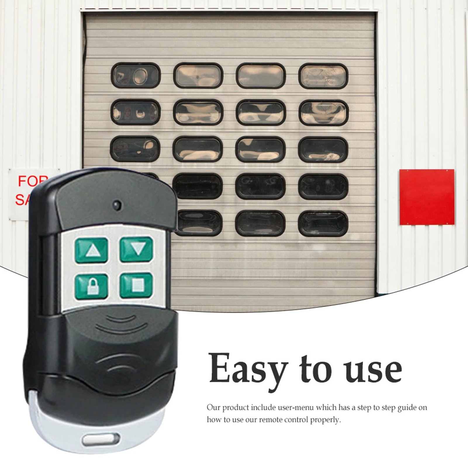 HCS301 Remote Controller 4-Button A/B/C/D ASK Modulation System For Electric Garage Door Small Transmitter Key For Universal